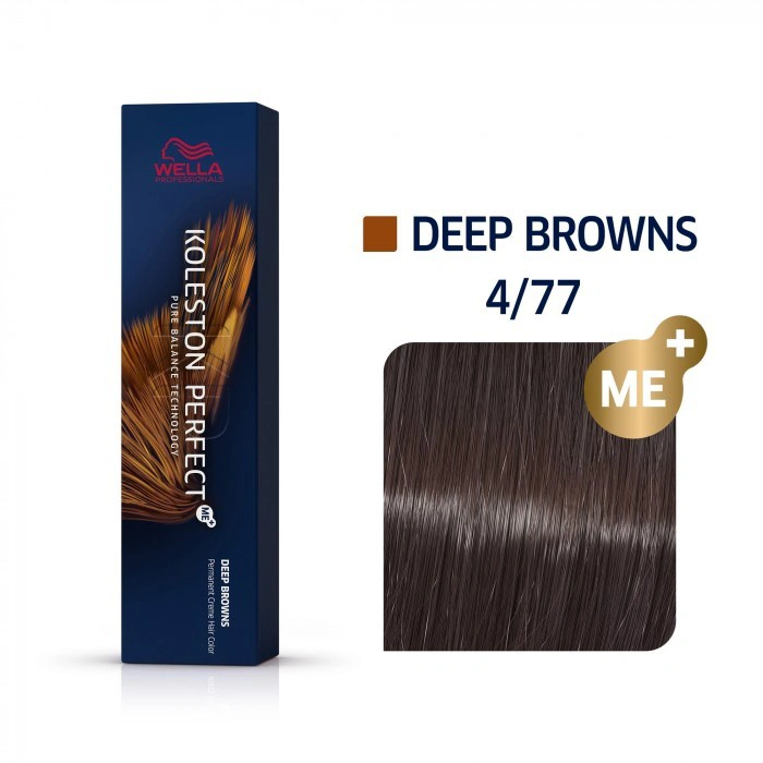 Wella Koleston Perfect Me+ Hajfesték - 4/77 - 60ml - Intenzív Barna Intenzív Középbarna képe 1